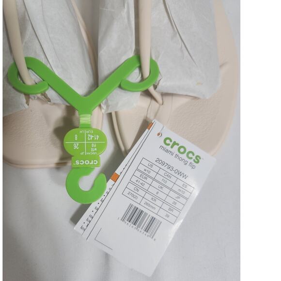 Crocs Miami Thong Sandals Women's size 10 NWT - Picture 9 of 9